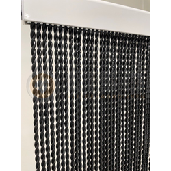 Vliegengordijn Alaska® Kunststof Draadgordijn RAL 9005 Gitzwart | Kant en Klaar 100x215  cm