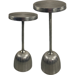 Oist Design Vita set van 2 Side Tables - Aluminium Champagne