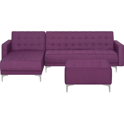 Beliani ABERDEEN - Modulaire Sofa-Paars-Polyester