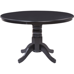 Beliani AKRON - Ronde tafel-Zwart-MDF