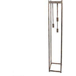 Clayre & Eef Vloerlamp  21x21x121 cm Koperkleurig Metaal Staande Lamp