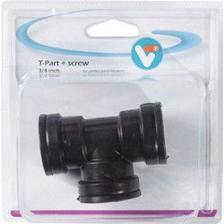 T-part met screw 3/4 Inch vijveraccesoires