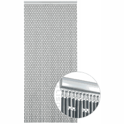 Vliegengordijn Liso ® Hulzengordijn LISO 0024 Zilver | Kant en Klaar 92 x 209 cm
