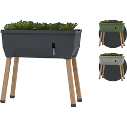 Gusta Garden - Sammy Salad - Slimme kruidenpot met 15 L watertank - Kweekbak - Plantenbak - Antraciet