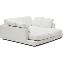 Kave Home - Gala 3-zitsbank met dubbele chaise longue wit 210 cm