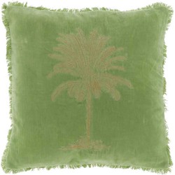 Unique Living - Kussen Palm 45x45cm nile green