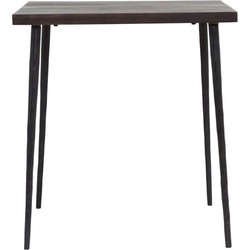 House Doctor tafel Slated zwart 70x70cm