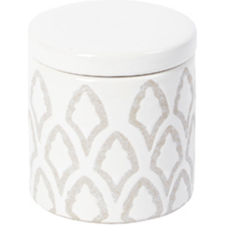 Decoratieve witte keramische pot H11