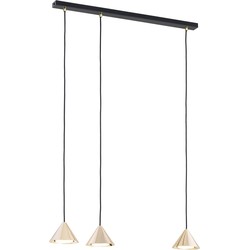 minimalistische hanglamp De angelis Zwart 3-lichts