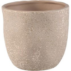 PTMD Bloempot Anaraa - 18x18x16 cm - Keramiek - Beige