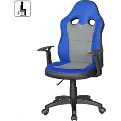 Pippa Design ergonomische kinder bureaustoel - blauw / grijs
