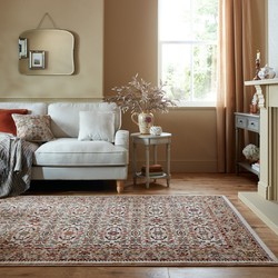 Laagpolig Klassiek Vloerkleed - Vintage - Sandford - Creme - 160 x 230 cm