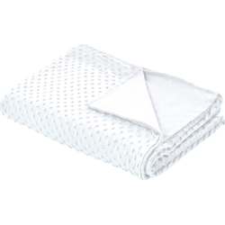 Beliani CALLISTO - Verzwaringsdeken hoes-Wit-Polyester