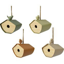 Vogelhuisje bamboe l16b14h12 cm a4