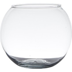 Theelichthouder - glas - D11 x H9,5 cm - waxinelichthouder - Waxinelichtjeshouders