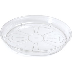 Opvangschaal/onderschaal bloempot/plantenpot - transparant - rond - Dia 46 cm - Plantenpotten