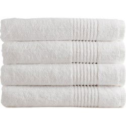 PHLOX Handdoeken Set 70x140 cm - 4 stuks - 600 g/m2 Zacht Katoen - Supreme Collectie - Wit