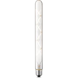 Edison Vintage LED filament lichtbron Tube - Helder - Spiraal - Retro LED lamp - 3/3/30cm - geschikt voor E27 fitting - Dimbaar - 5W 550lm 3000K - warm wit licht