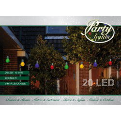 Feestverlichting 20 lampen gekleurd - CoenBakker