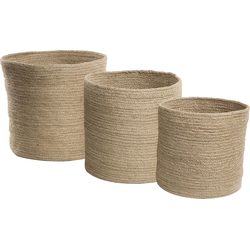 Beliani ARTIGALA - Mand-Beige-Jute