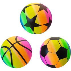 Duckiez Beachbal Jongen 23Cm In Netje - 10 stuks