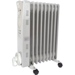 Oliebadradiator - 2000 W - 9 ribben