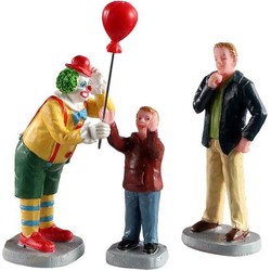 Friendly clown, set of 3