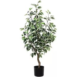 Ficus Bonsai hellgrün 60 cm große Kunstpflanze - Buitengewoon de Boet