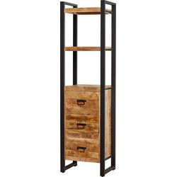 Starfurn Boekenkast Boaz | 55 cm | drie lades