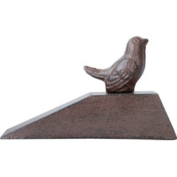 Esschert deurstopper vogel -i¿½ gietijzeri¿½ - donker bruin - 15 x 6.5 x 9i¿½ cm - Deurstoppers