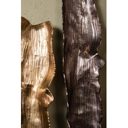 PTMD Schaal Lukne - 56x15x4 cm - Aluminium - Goud