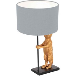 Anne Light and home tafellamp Animaux - zwart - metaal - 3942ZW