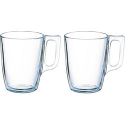 Arcoroc Theeglazen Ceylon - 12x - transparant glas - 6.5 x 8 cm - 250 ml - Koffie- en theeglazen