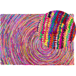 Beliani MALATYA - Gevlochten-Multicolor-Polyester