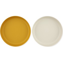 Trixie PLA plat bord mustard set van 2