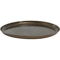 PTMD Winth Ronde Schaal - H2 x Ø60 cm - Ijzer - Messing