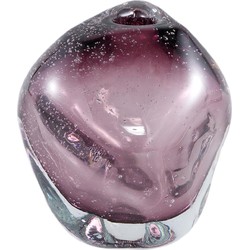 PTMD Bryce Vaas - 18 x 17 x 18 cm - Glas - Paars