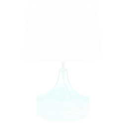Beliani ERZEN - Tafellamp-Wit-Glas