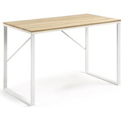 Kave Home - Rechthoekig bureau Talbot wit 120 x 60 cm