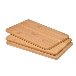 9x Houten bamboe planken / serveer planken 22 x 14 x 0,8 cm - Snijplanken