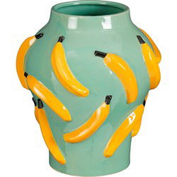 Mica Decorations Vaas Moza - 26x26x30 cm - Keramiek - Groen