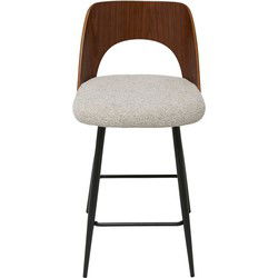 Barkruk in beige stof L45 cm - AUSTIN