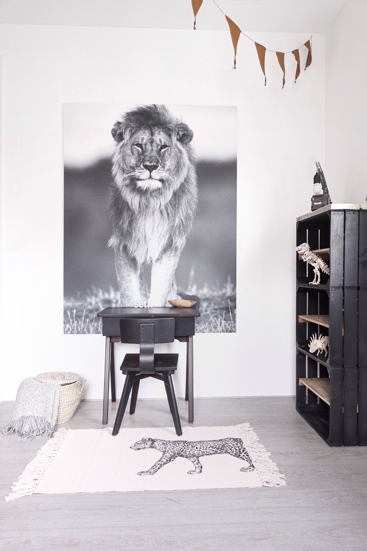 kinderkamer zwart wit