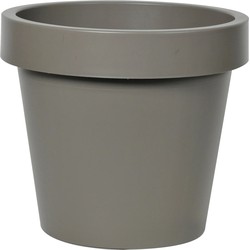 Mega Collections Plantenpot/bloempot - kunststof - taupe/bruin - buiten - D50 x H44 cm - Plantenpotten