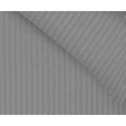 Lanotte® - Amalfi Collectie
 - Dekbedovertrek - Satin Stripe - Grijs - 2 Kussenslopen 60x70 cm - 200x200/220 cm