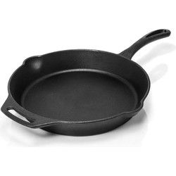 Gietijzeren Skillet met steel 30 cm