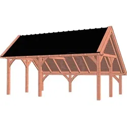 Trendhout douglas kapschuur De Hoeve XL, 650 x 440 cm