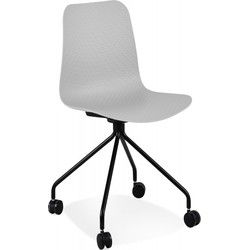 EVORA design bureaustoel 49x47x80 cm Grijs