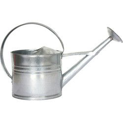 Watergieter voor buiten - ovaal - zink - 7,3 liter - 37 x 20 x 61 cm - Gieters