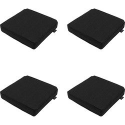Madison -  Zitkussen Black canvas eco+ - Ca. 40x40 cm - Set van 4